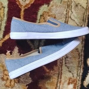 American Eagle gray Slip On Canvas Sneakers 5 Shoes Prep Coastal CHEAP SHIPPING